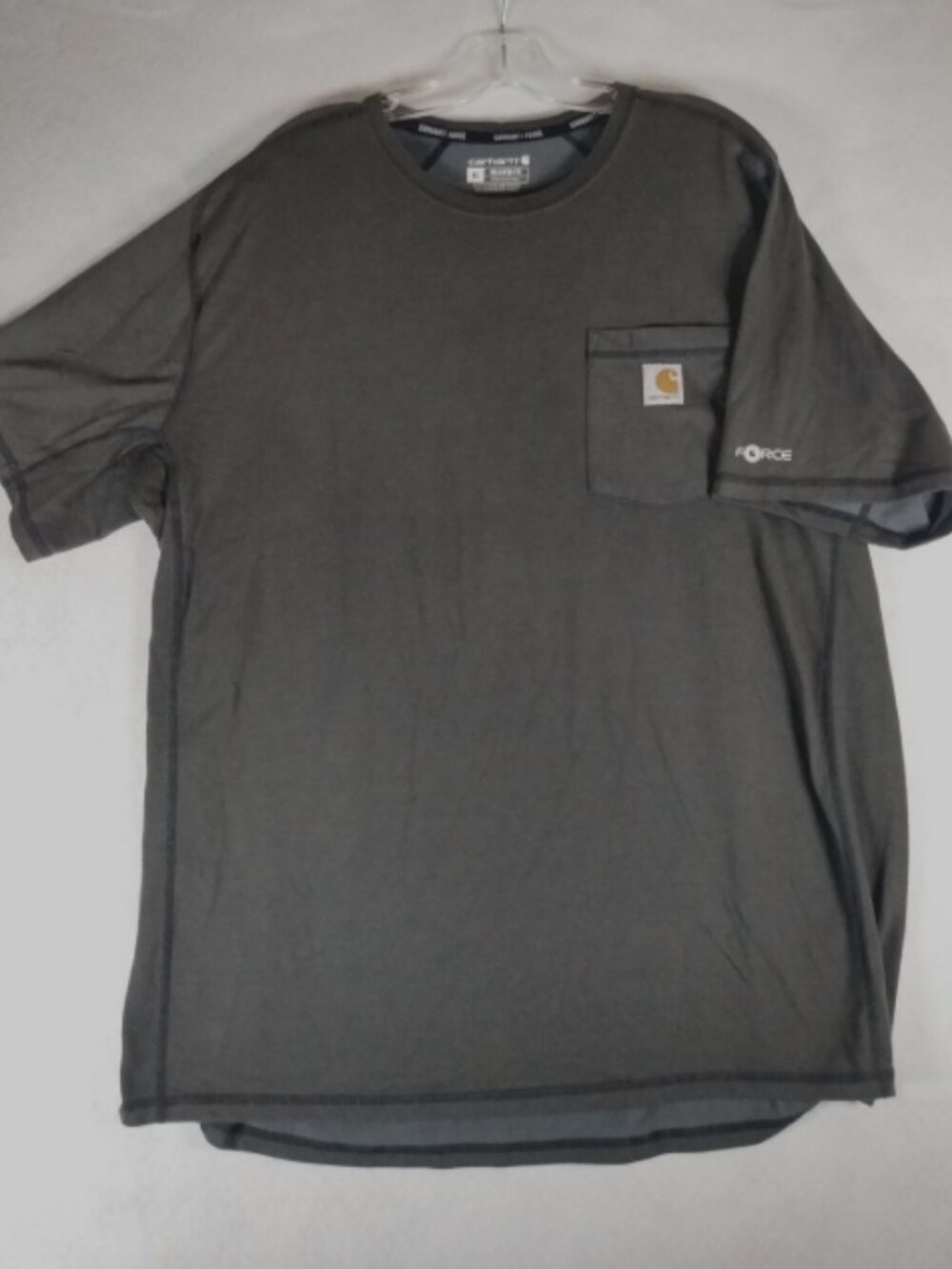 Carhartt Force T-shirt Men's XL Relaxed Fit Dark Gray Short Sleeve Work Casual
